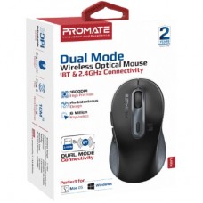 Мышка Promate Ken Wireless/Bluetooth Black (ken.black) - Фото