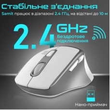 Мышка Promate Samit Wireless White (samit.white) - Фото