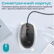 Мышка Promate CM-1200 USB Black (cm-1200.black) - Фото