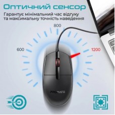Мышка Promate CM-1200 USB Black (cm-1200.black) - Фото