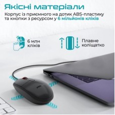 Мышка Promate CM-1200 USB Black (cm-1200.black) - Фото