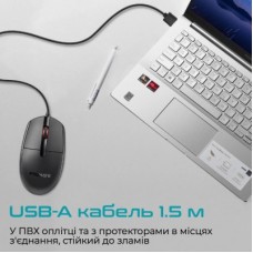 Мышка Promate CM-1200 USB Black (cm-1200.black) - Фото