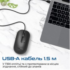 Мышка Promate CM-2400 USB Black (cm-2400.black) - Фото
