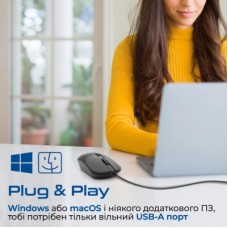 Мышка Promate CM-2400 USB Black (cm-2400.black) - Фото