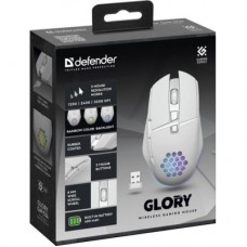 Мышка Defender Glory GM-514 LED Wireless White (52513) - Фото