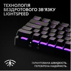Клавиатура Logitech G Pro X 60 Lightspeed GX Tactile Wireless/Bluetooth UA Black (920-011911) - Фото
