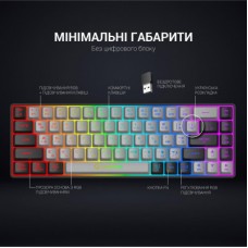 Клавіатура GamePro GK935 Wireless LED Black (GK935) - Фото
