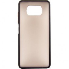 Чохол для мобільного телефона Dengos Matt POCO X3, black (DG-TPU-MATT-68) - Фото