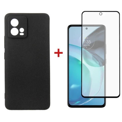 Чохол для мобільного телефона Dengos Kit for Motorola G72 case + glass (Black) (DG-KM-51)