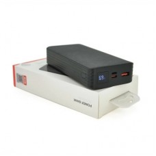Батарея універсальна XO 20000 mAh, PD/20W, QC/18W, Lightning, Type-C, USB, black (XO-PR144B)