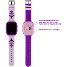 Смарт-годинник Amigo GO005 4G Wi-Fi Kids waterproof Thermometer Purple (747019) - Фото
