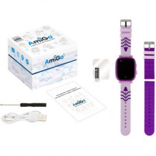 Смарт-годинник Amigo GO005 4G Wi-Fi Kids waterproof Thermometer Purple (747019) - Фото