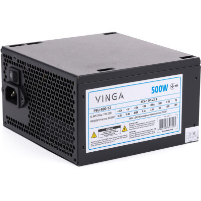 Блок живлення Vinga 500 W ОЕМ (PSU-500-12)