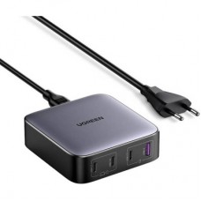 Зарядний пристрій Ugreen 4xUSB 100 W (3xType-C+USB A QC3) GAN Charger Nexode Series Black CD328 (90928) - Фото