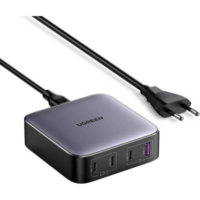 Зарядний пристрій Ugreen 4xUSB 100 W (3xType-C+USB A QC3) GAN Charger Nexode Series Black CD328 (90928)