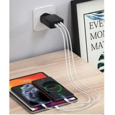 Зарядное устройство Media-Tech 2xUSB-C PD 65W USB QC 3.0 black (MT6252) - Фото