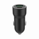 Зарядний пристрій Gembird 1xUSB-A (18W QC3.0) + 1xUSB-C (20 W PD) black (TA-UC-A2PDQC20-CAR-01)