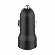 Зарядний пристрій Gembird 1xUSB-A (18W QC3.0) + 1xUSB-C (20 W PD) black (TA-UC-A2PDQC20-CAR-01) - Фото