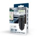 Зарядний пристрій Gembird 1xUSB-A (18W QC3.0) + 1xUSB-C (20 W PD) black (TA-UC-A2PDQC20-CAR-01)