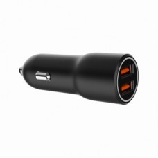 Зарядний пристрій Gembird 2xUSB-A (18W QC3.0) black (TA-UC-A2QC36-CAR-01) - Фото