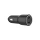 Зарядний пристрій Gembird 2xUSB-C (PD 20 W) black (TA-UC-C2PD40-CAR-01)