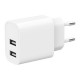Зарядний пристрій Gembird 2 USB-A 5V/2.4 A (12W) white (TA-UC-2A12-01)