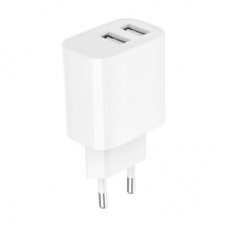 Зарядний пристрій Gembird 2 USB-A 5V/2.4 A (12W) white (TA-UC-2A12-01) - Фото