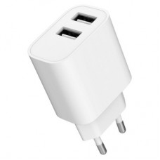 Зарядний пристрій Gembird 2 USB-A 5V/2.4 A (12W) white (TA-UC-2A12-01) - Фото