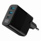 Зарядний пристрій Gembird 2xUSB-A (QC3.0 18 W) + 1хType-C (PD20W) LCD black (TA-UC-PDQC30LCD-BK-02)