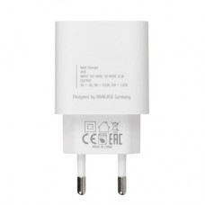 Зарядний пристрій RivaCase 1xUSB Type-C PD 20 Вт кабель Type-C white (PS4101 WD4 (White)) - Фото