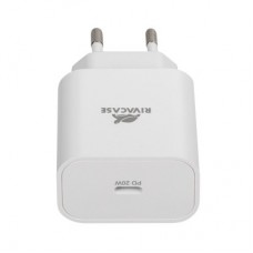 Зарядний пристрій RivaCase 1xUSB Type-C PD 20 Вт кабель Type-C white (PS4101 WD4 (White)) - Фото