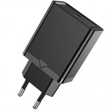 Зарядний пристрій Vention 1xUSB 18 W (USB-A) QC3.0 black (FABB0-EU) - Фото