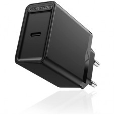 Зарядний пристрій Vention 1xUSB 20 W (USB-С) PD black (FADB0-EU) - Фото