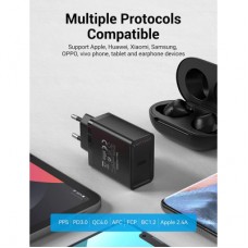 Зарядний пристрій Vention 1xUSB 20 W (USB-С) PD black (FADB0-EU) - Фото
