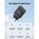 Зарядний пристрій Vention 1xUSB 20 W (USB-С) PD black (FADB0-EU)