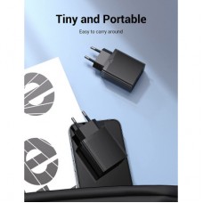 Зарядний пристрій Vention 1xUSB 20 W (USB-С) PD black (FADB0-EU) - Фото