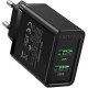 Зарядний пристрій Vention 2xUSB 36 W (2xUSB-A) QC3.0 black (FBAB0-EU)
