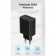 Зарядний пристрій Vention 2xUSB 36 W (2xUSB-A) QC3.0 black (FBAB0-EU)