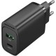 Зарядний пристрій Vention 2xUSB 38 W (USB-C+USB-A) PD+QC3.0 black (FBIB0-EU)