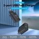 Зарядний пристрій Vention 2xUSB 38 W (USB-C+USB-A) PD+QC3.0 black (FBIB0-EU)