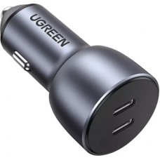 Зарядний пристрій Ugreen QC 3.0+QC 3.0 Dual USB-A 40 W Fast Car Charger Space Grey (CD213) (70594) - Фото