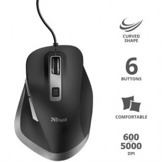 Мишка Trust Fyda Comfortable ECO USB Black-GREY (24728) - Фото