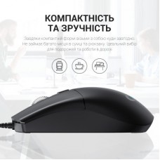 Мишка OfficePro M115 USB Black (M115) - Фото