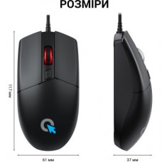 Мишка OfficePro M115 USB Black (M115) - Фото