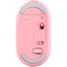 Мышка Trust Puck Wireless/Bluetooth Silent Pink (24125) - Фото