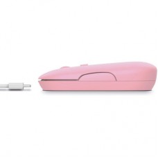 Мышка Trust Puck Wireless/Bluetooth Silent Pink (24125) - Фото