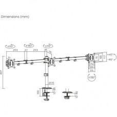 Кронштейн Brateck LDT66-C034 - Фото