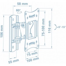 Кронштейн Walfix R-243B - Фото