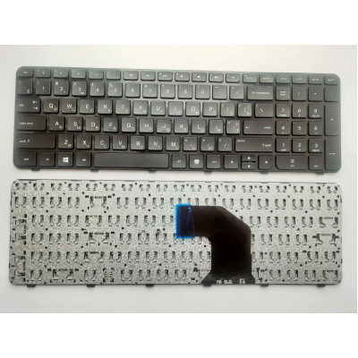 Клавіатура ноутбука HP Pavilion G6-2000 чорна з чорною рамкою UA (A43850)