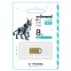 USB флеш накопитель Wibrand 8GB lynx Gold USB 2.0 (WI2.0/LY8M2G)